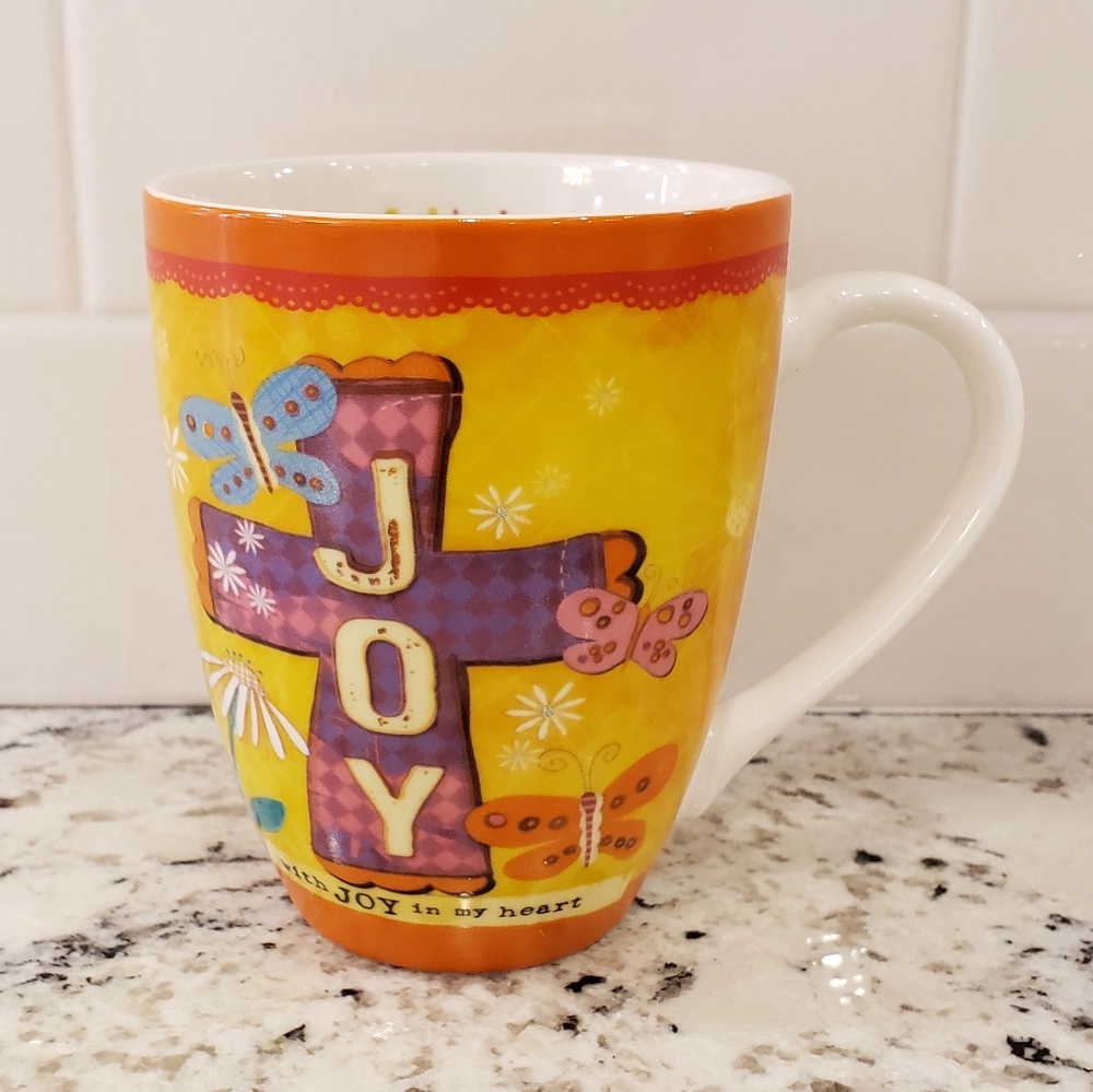 Divinity Boutique Inspirational Ceramic Mug Joy